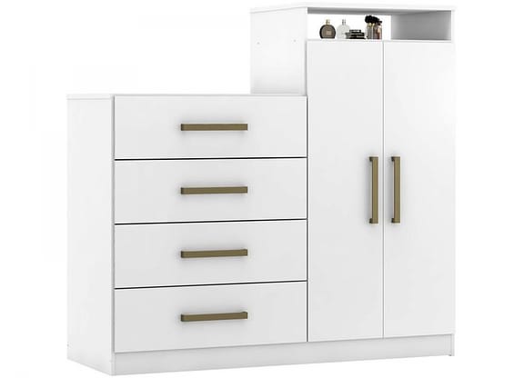 Cômoda 4 Gavetas 2 Portas Demóbile Aurea
