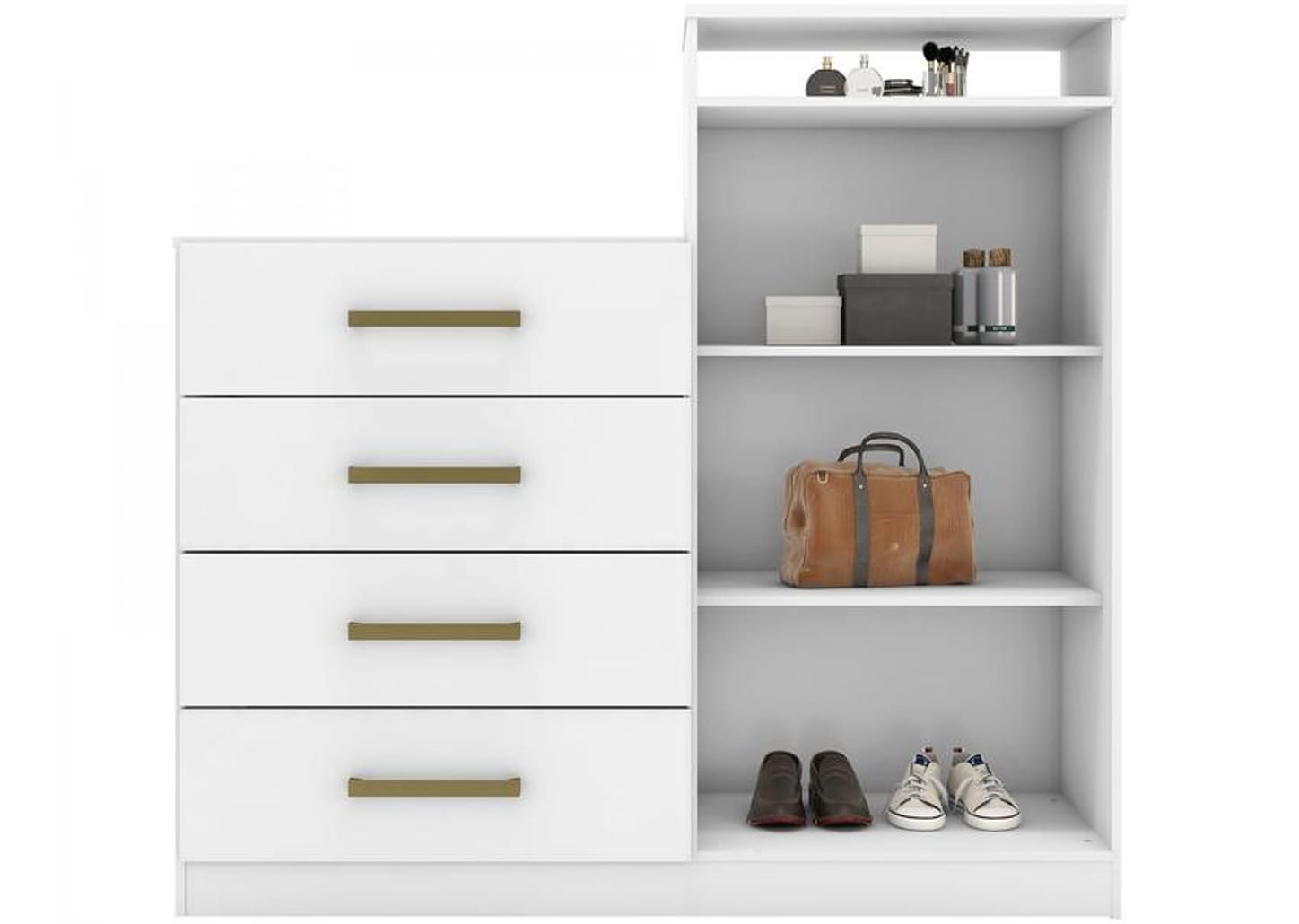 Cômoda 4 Gavetas 2 Portas Demóbile Aurea