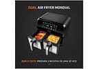 Fritadeira Elétrica sem Óleo/Air Fryer Mondial - Dual Duplo Cesto Preta 8L com Timer AFD-01-BI