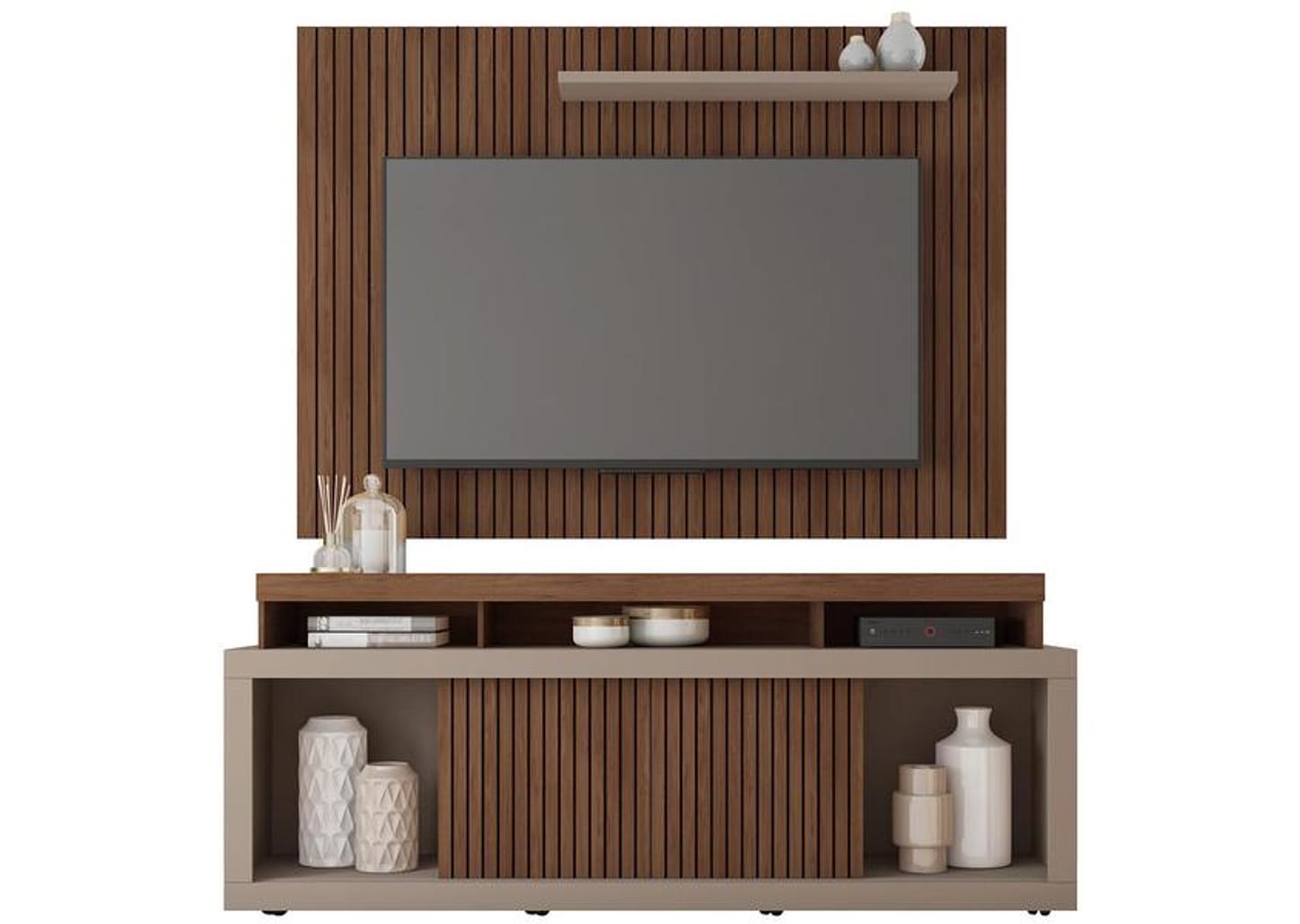 Rack para TV até 70” com Painel 1 Porta Caemmun Aegon