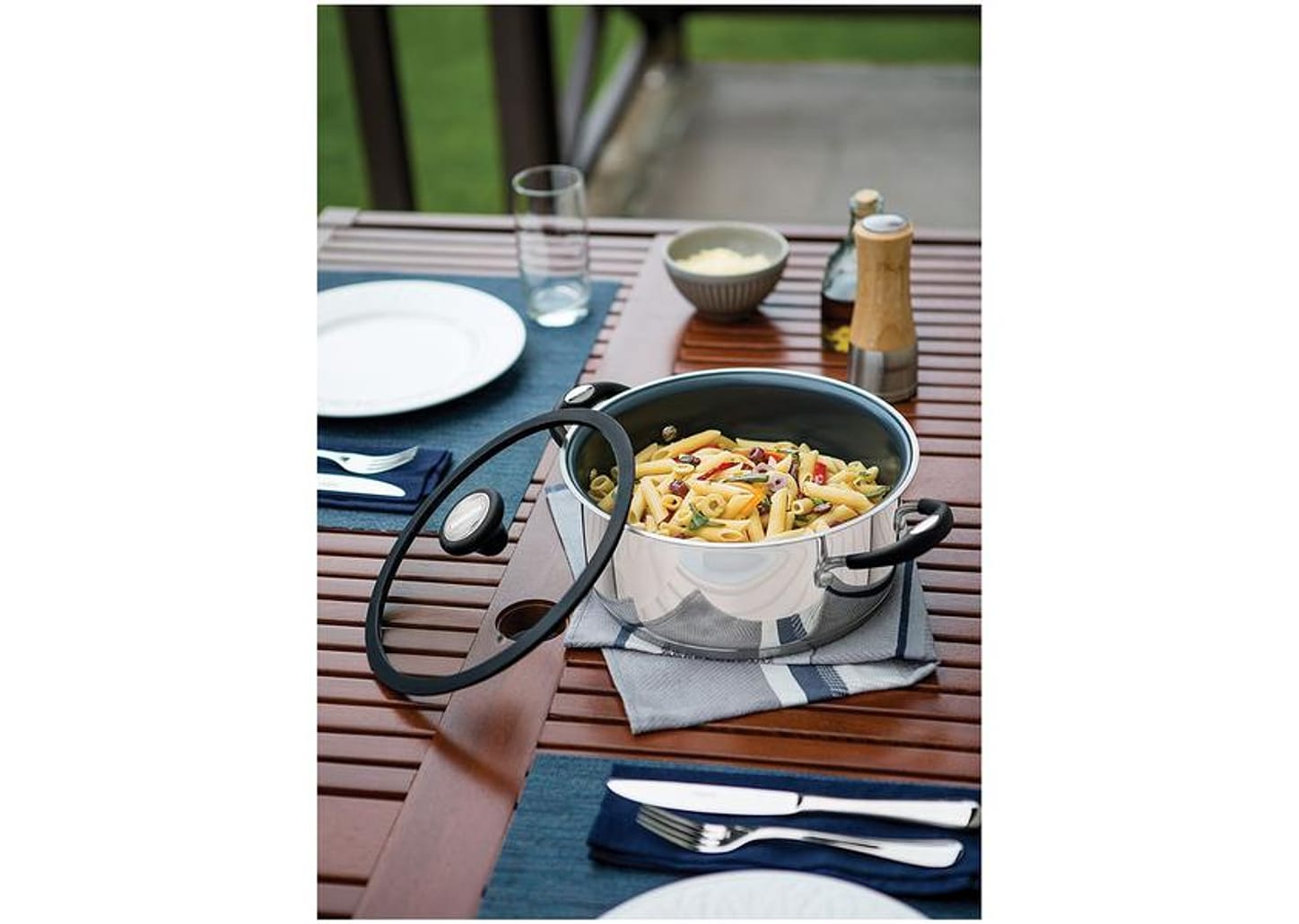 Jogo de Panelas Tramontina Solar Ceramic 65120/026 - Inox Fundo Triplo 4 Peças