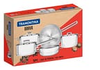 Jogo de Panelas Tramontina Brava 65400/010 Inox - Fundo Triplo 5 Peças
