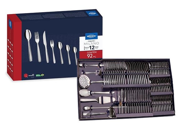 Faqueiro Brinox Inox 92 Peças Milano 5123/430