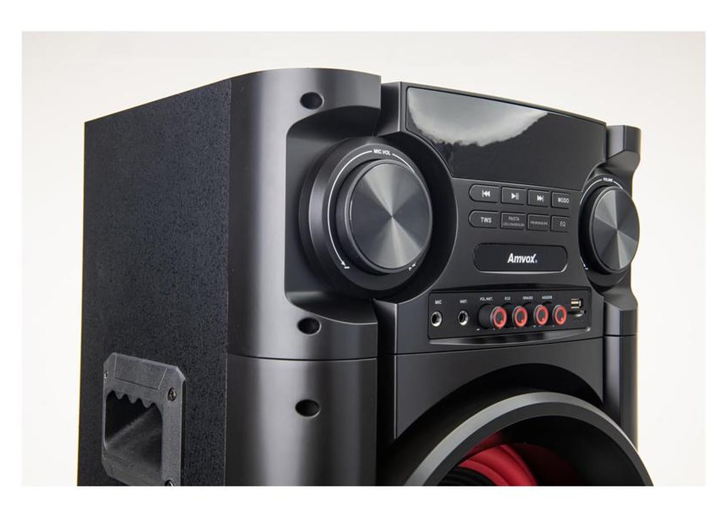 Caixa de Som Torre Amvox ACA 1300 NEW x SFM - Bluetooth 1300W Amplificada