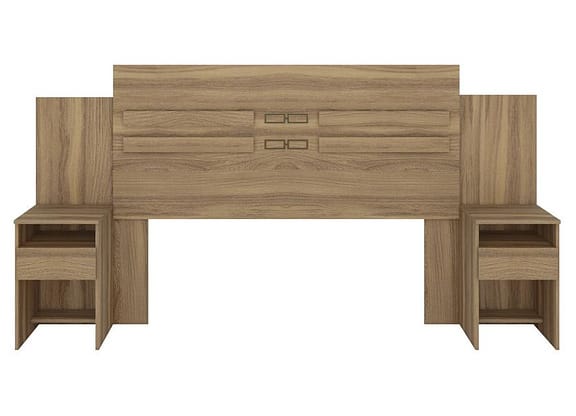 Cabeceira Casal com Sommier Pintura UV Demóbile - Triunfo Amendola Touch