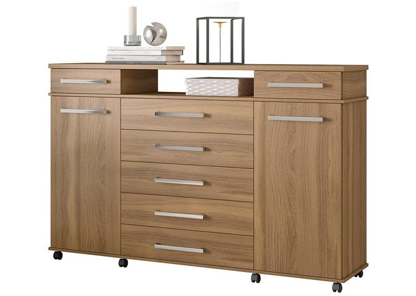 Cômoda 7 Gavetas 2 Portas Demóbile London