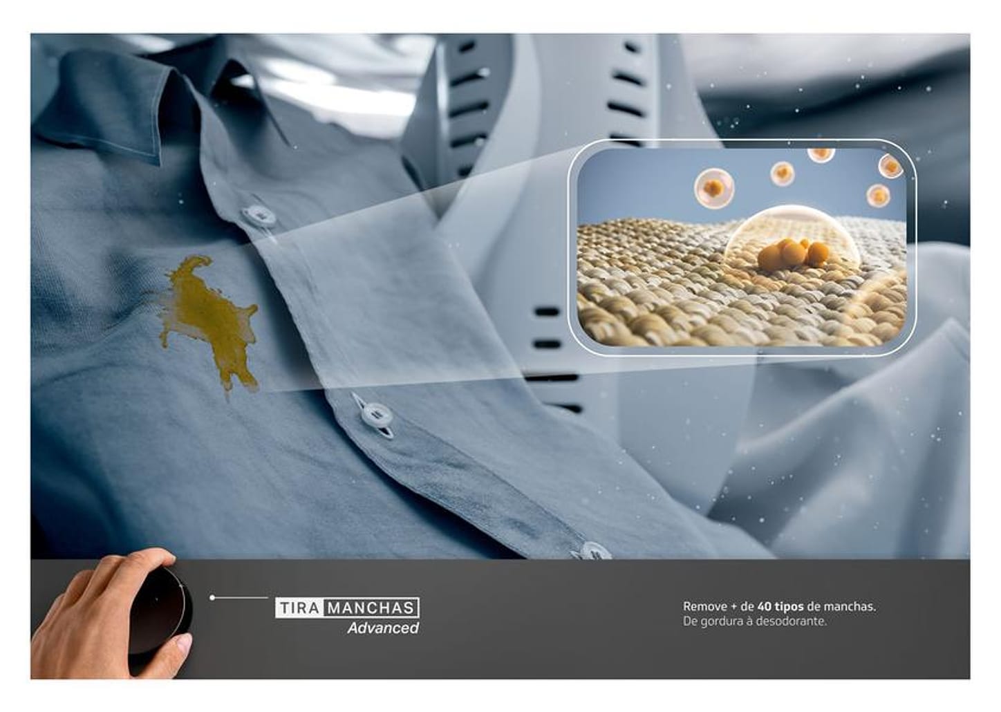 Lavadora de Roupas Brastemp 17kg Cesto Inox 12 Programas de Lavagem Branca BWK17