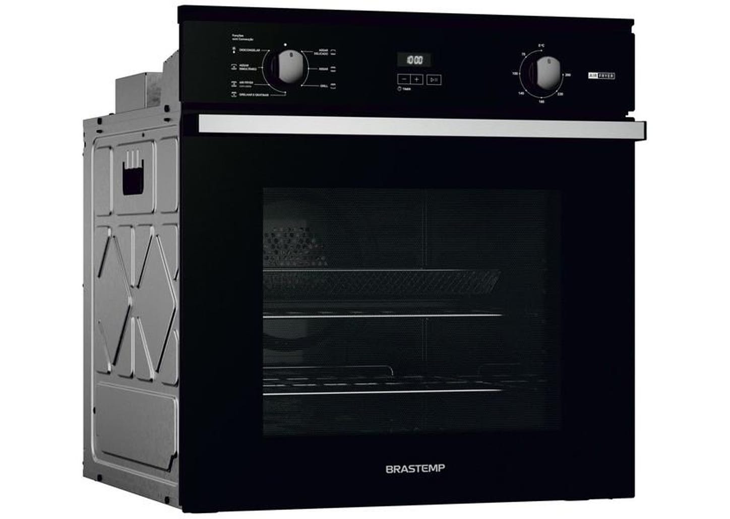Forno Elétrico de Embutir Função Air Fryer - Brastemp 84L Preto BOF84AEBNA
