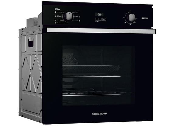 Forno Elétrico de Embutir Função Air Fryer - Brastemp 84L Preto BOF84AEBNA