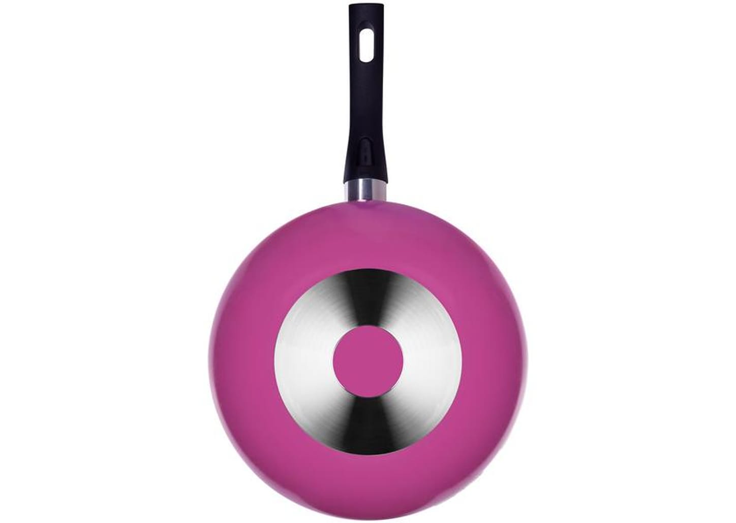 Frigideira Wok Antiaderente Multiflon de Alumínio Color Rosa 28cm