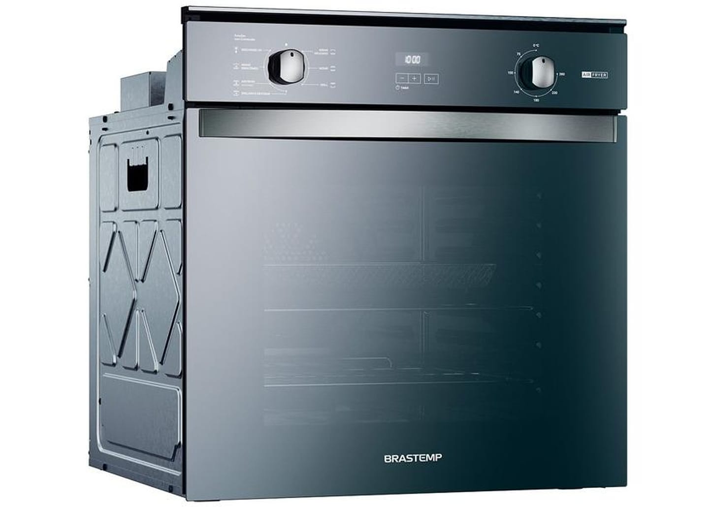 Forno Elétrico de Embutir Função Air Fryer - Brastemp 84L Preto BOF84AEBNA