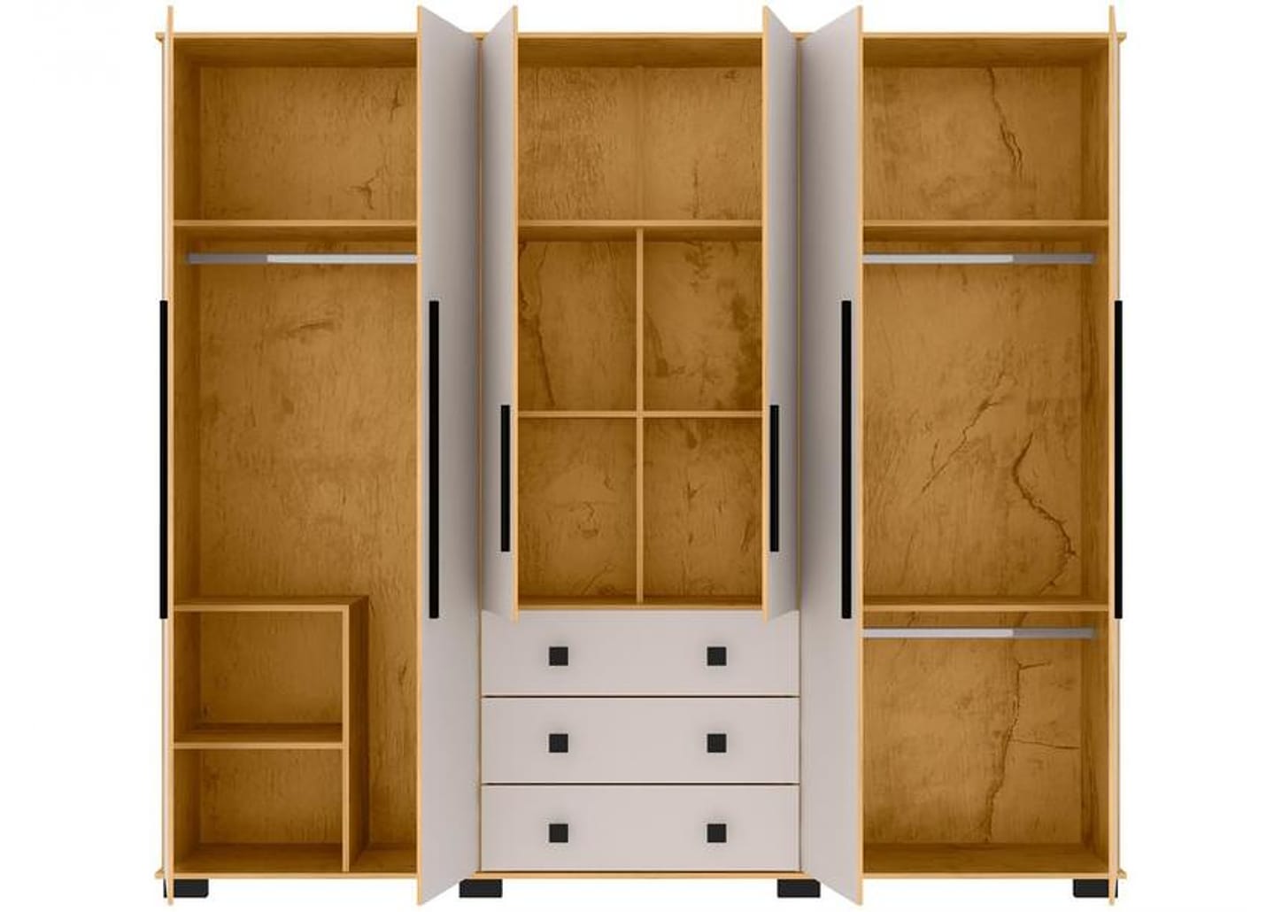 Guarda-roupa Casal com Espelho 6 Portas Araplac Malu