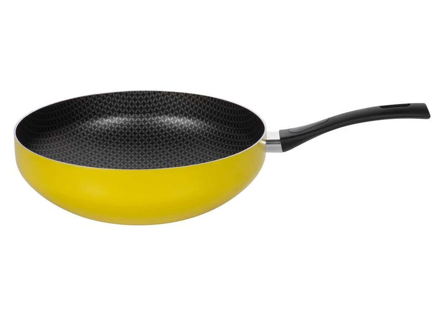 Frigideira Wok Antiaderente Multiflon de Alumínio Color Amarelo 28cm