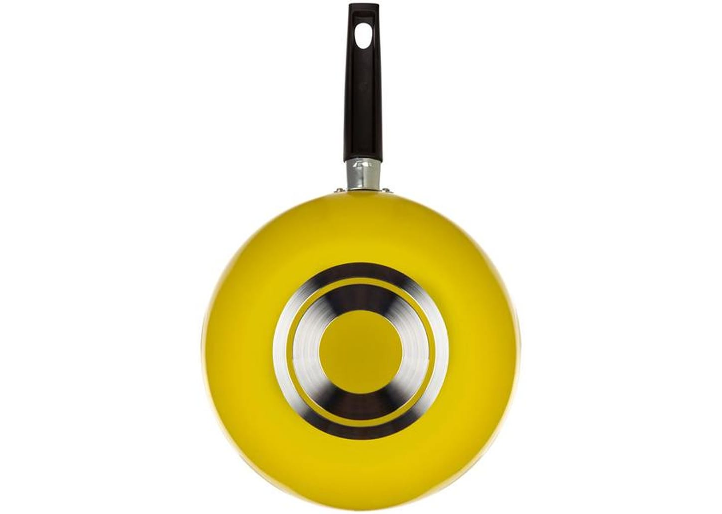 Frigideira Wok Antiaderente Multiflon de Alumínio Color Amarelo 24cm