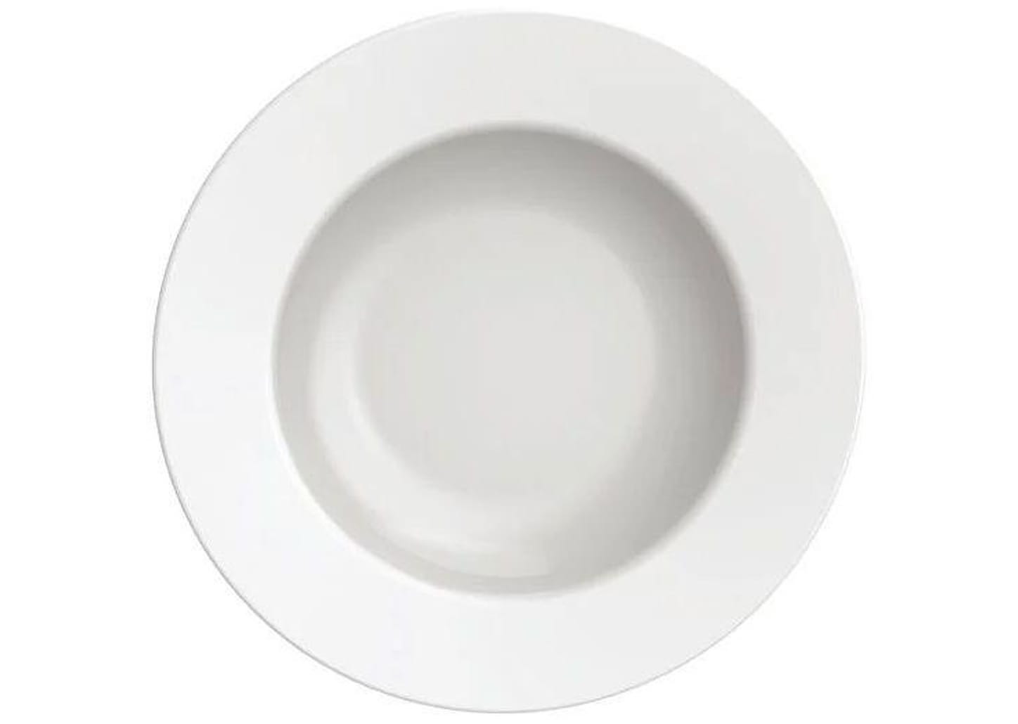 Jogo de Pratos Redondo de Porcelana Branco - Tramontina Maria Augusta 12 Peças