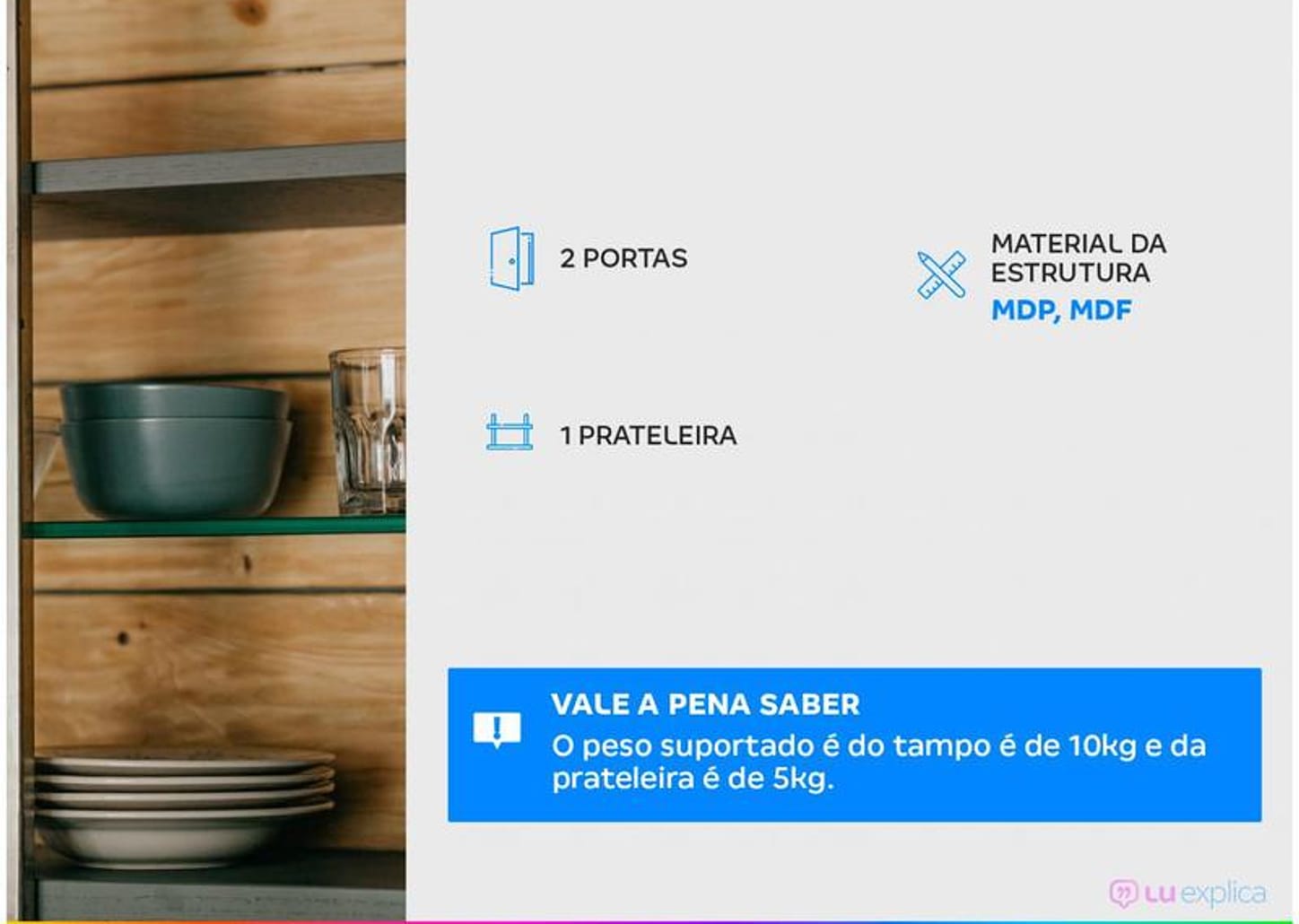 Buffet Moderno 2 Portas Viero Móveis Active