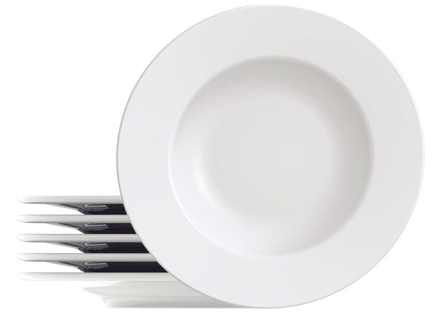 Jogo de Pratos Redondo de Porcelana Branco Raso - Tramontina Maria Augusta 6 Peças