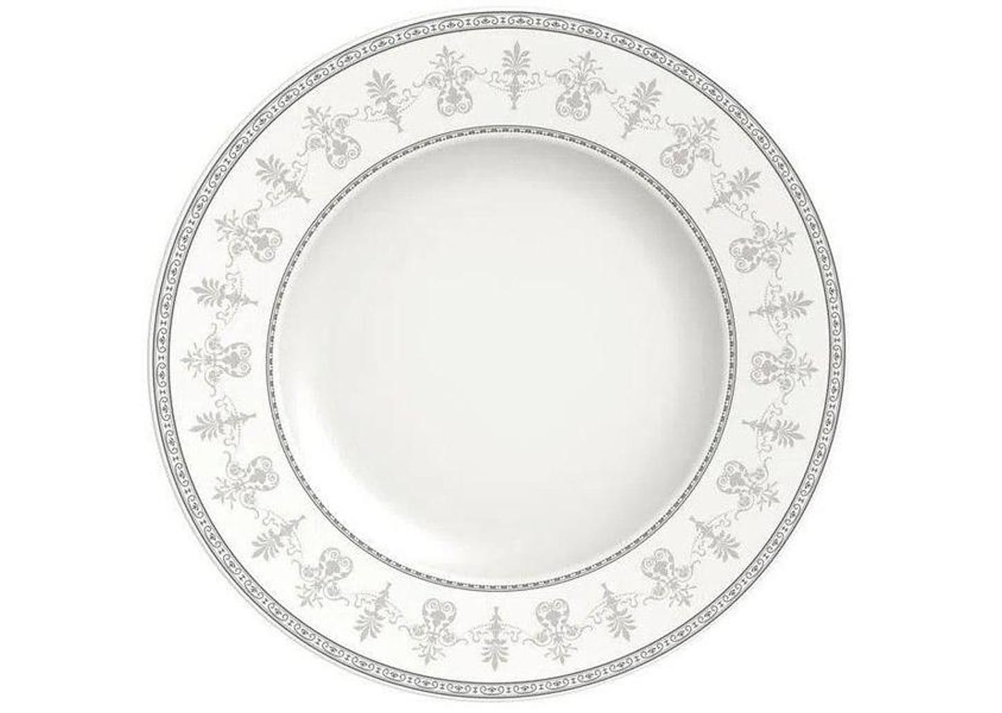 Aparelho de Jantar e Chá 20 Peças Tramontina - Porcelana Cinza Redondo Gabrielle