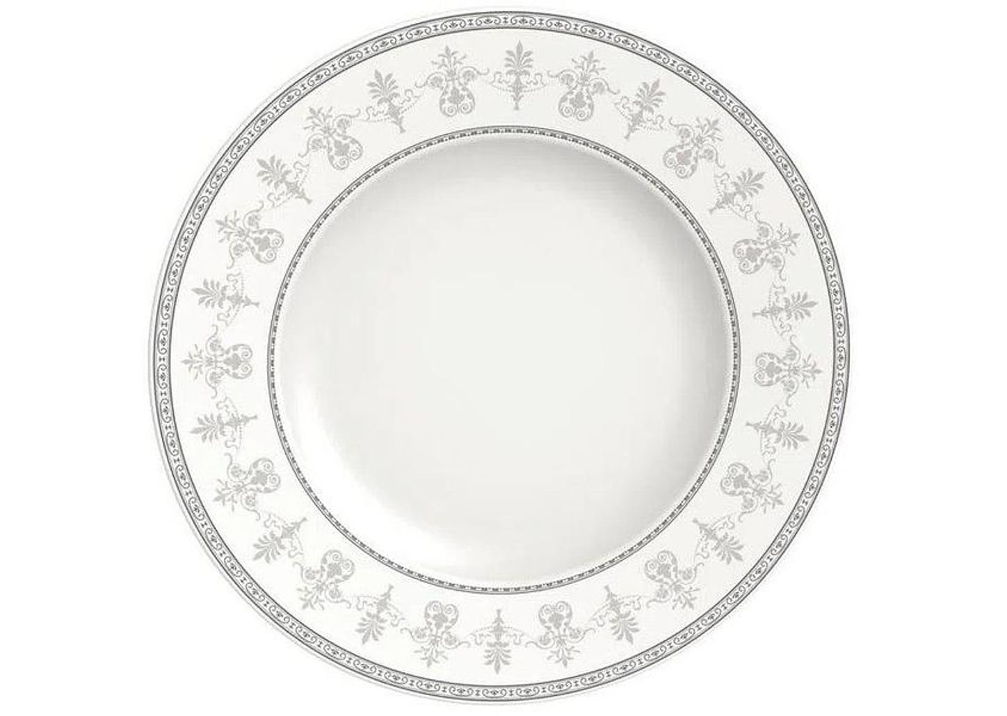 Aparelho de Jantar e Chá 20 Peças Tramontina - Porcelana Cinza Redondo Gabrielle