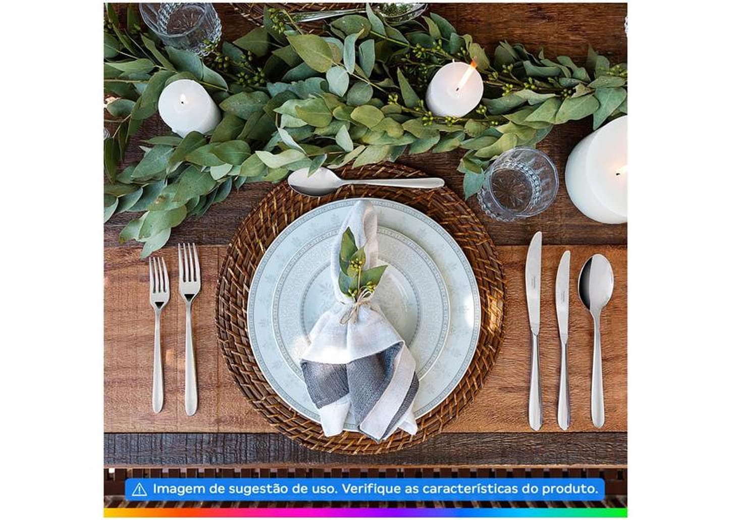 Aparelho de Jantar e Chá 20 Peças Tramontina - Porcelana Cinza Redondo Gabrielle