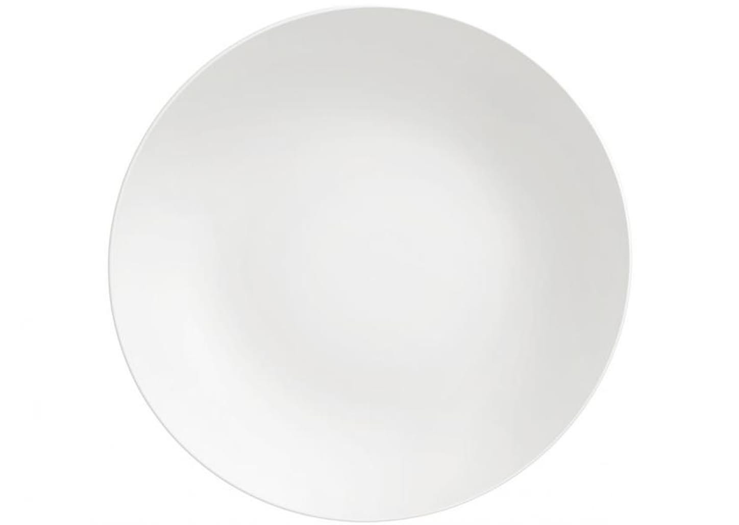 Jogo de Pratos Redondo de Porcelana Branco Raso - Tramontina Leonora 6 Peças