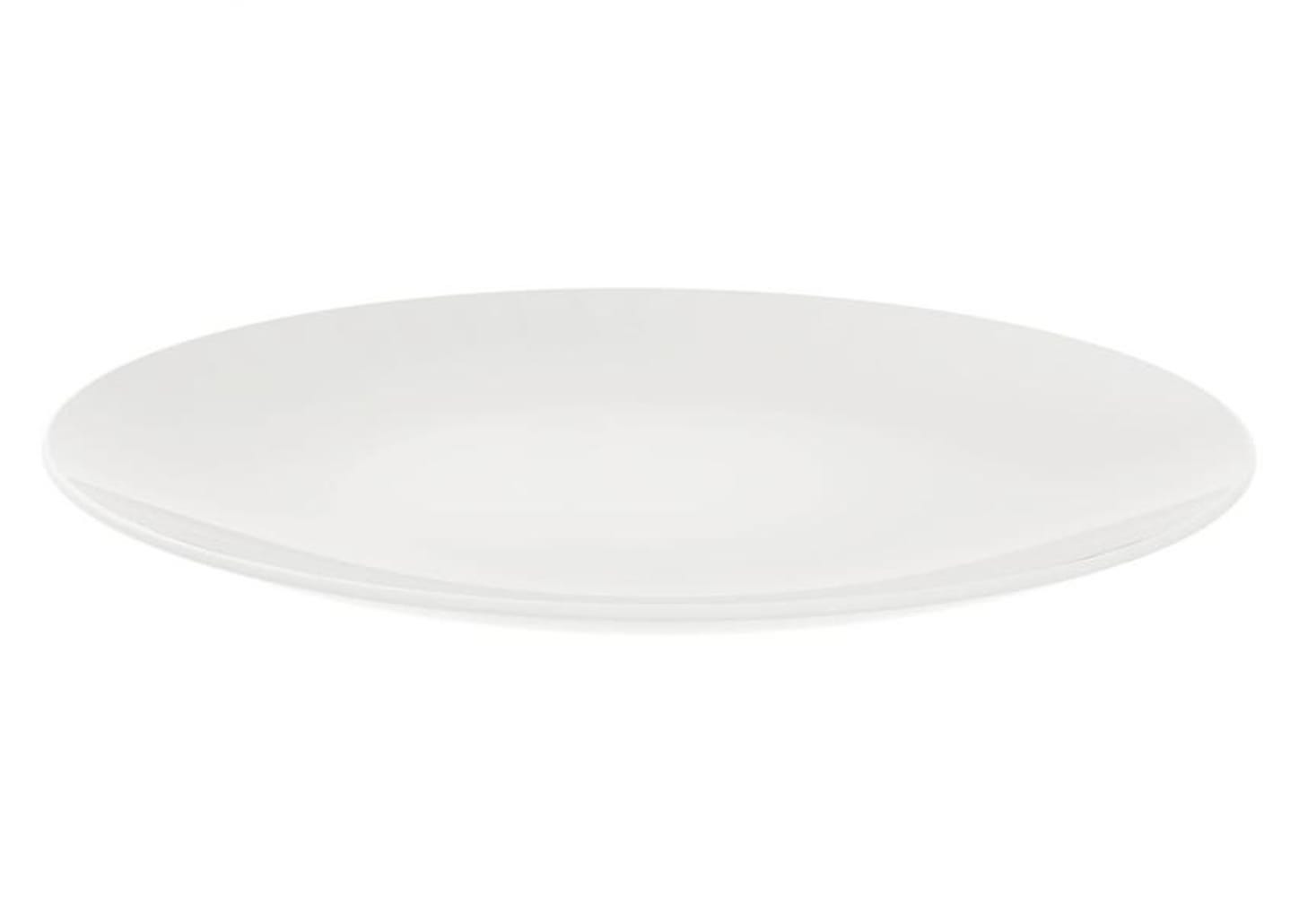 Jogo de Pratos Redondo de Porcelana Branco Raso - Tramontina Leonora 6 Peças