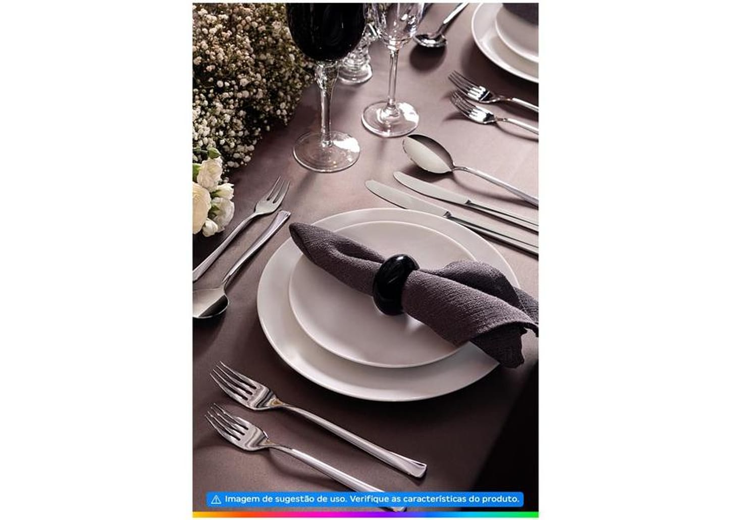 Jogo de Pratos Redondo de Porcelana Branco Raso - Tramontina Leonora 6 Peças