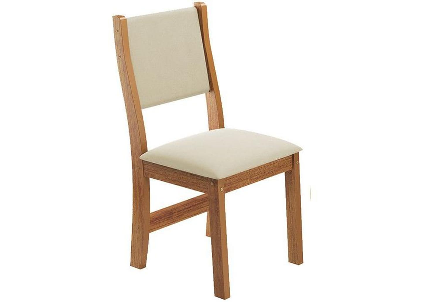 Mesa de Jantar 4 Cadeiras Retangular Mel/Veludo Pastel Viero Móveis Celine