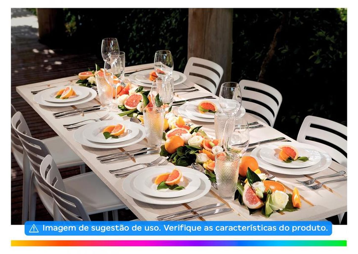 Jogo de Pratos Redondo de Porcelana Branco Raso - Tramontina Maria Augusta 6 Peças