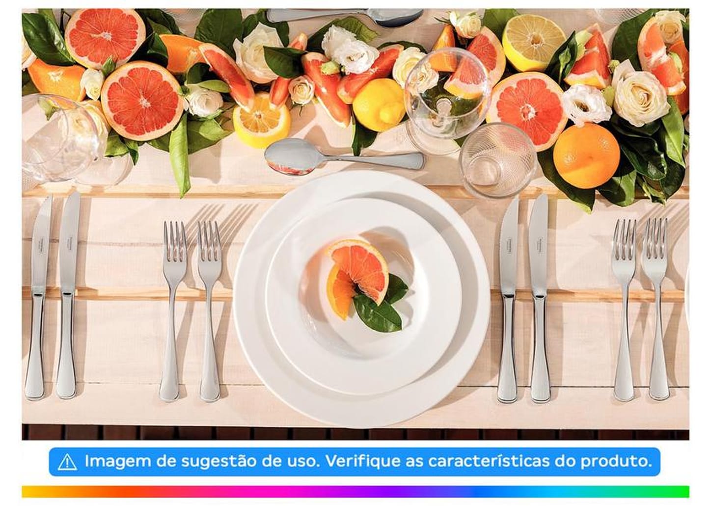 Jogo de Pratos Redondo de Porcelana Branco Raso - Tramontina Maria Augusta 6 Peças