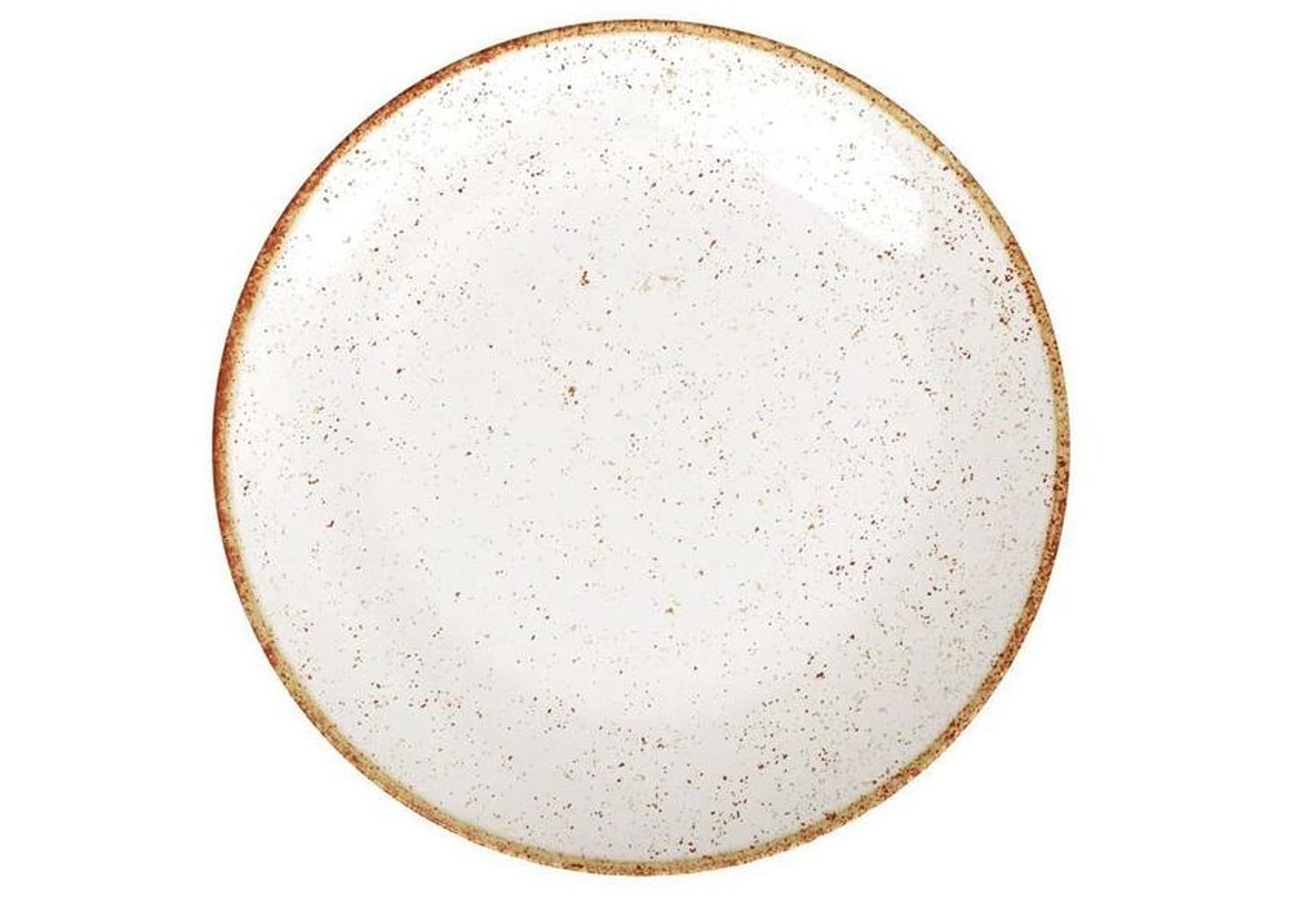 Jogo de Pratos Redondo de Porcelana Marrom - Tramontina Rústico 12 Peças