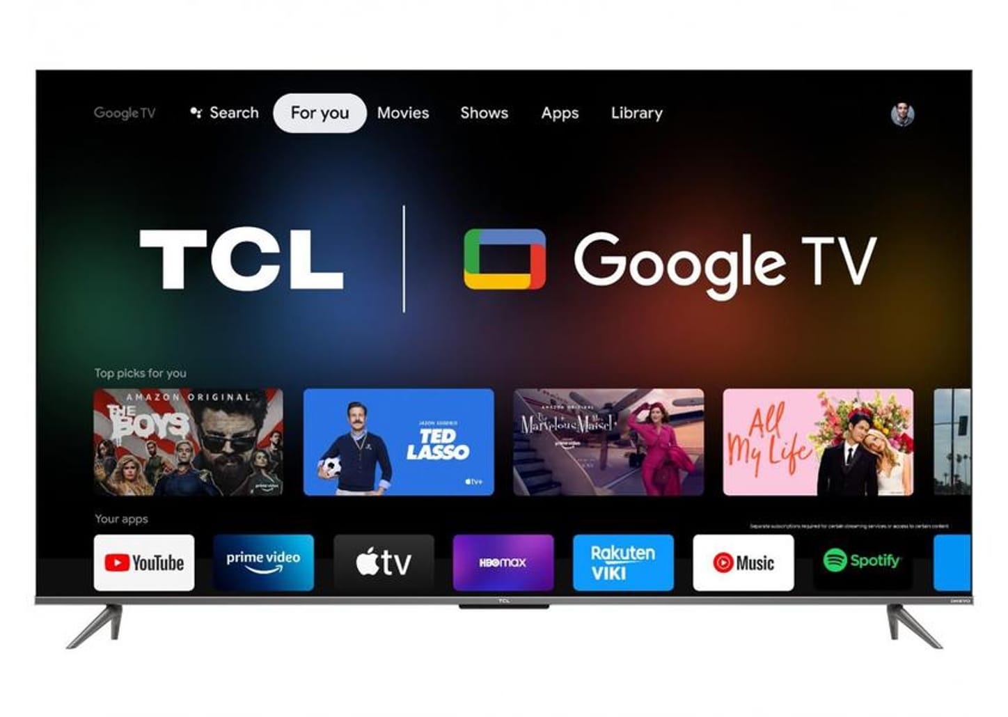Smart TV 55” 4K UHD QLED TCL 55C635 Wi-Fi - Bluetooth Google Assistente 3 HDMI 2 USB