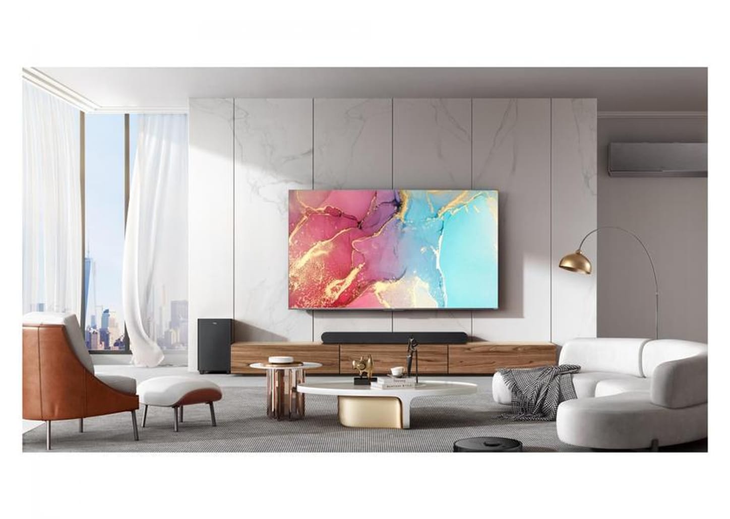 Smart TV 55” 4K UHD QLED TCL 55C635 Wi-Fi - Bluetooth Google Assistente 3 HDMI 2 USB