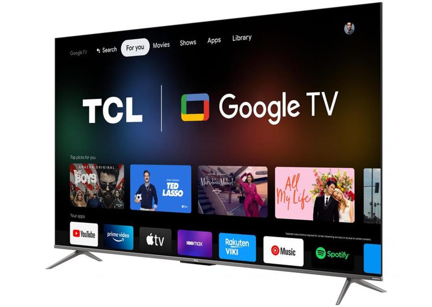 Smart TV 55” 4K UHD QLED TCL 55C635 Wi-Fi - Bluetooth Google Assistente 3 HDMI 2 USB