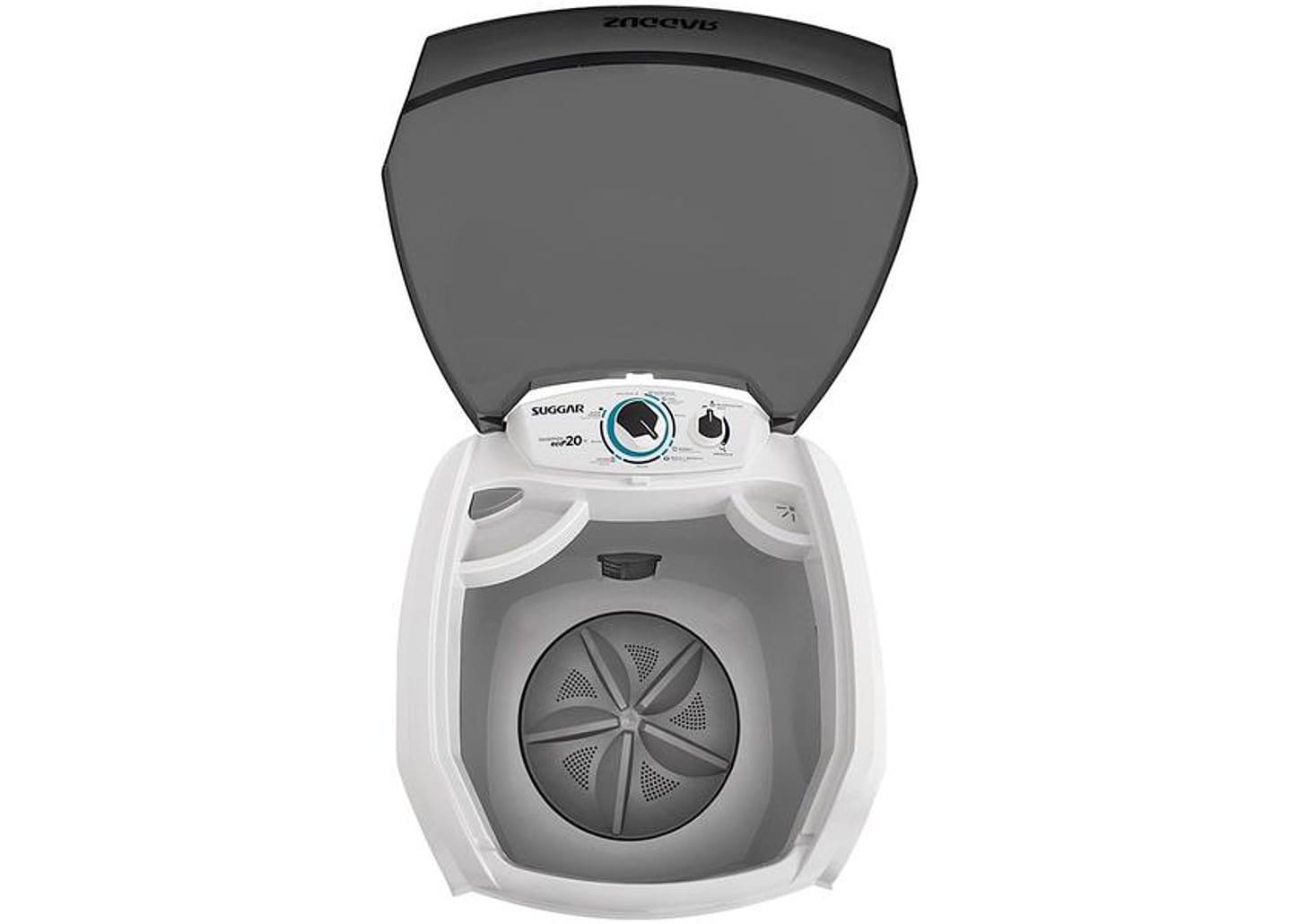 Lavadora de Roupas Suggar 20kg 6 Programas de Lavagem Branca LE2001BR