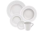 Aparelho de Jantar e Chá 20 Peças Tramontina - Porcelana Branco Redondo Ingrid