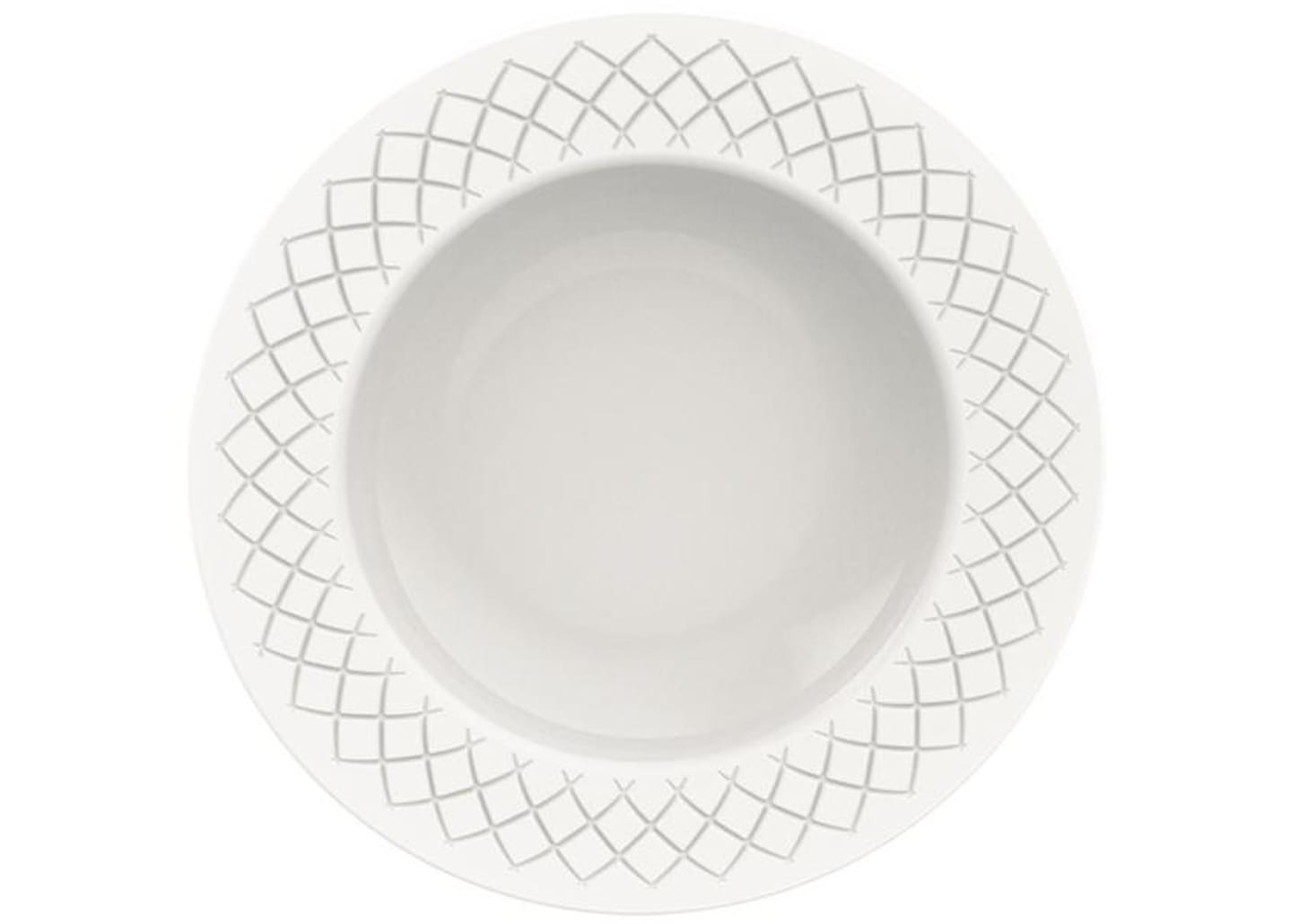 Jogo de Pratos Redondo de Porcelana Branco Fundo - Tramontina Ingrid 6 Peças