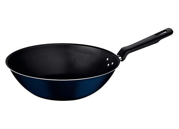 Panela Wok Antiaderente Tramontina de Alumínio - Ravena Azul 24cm