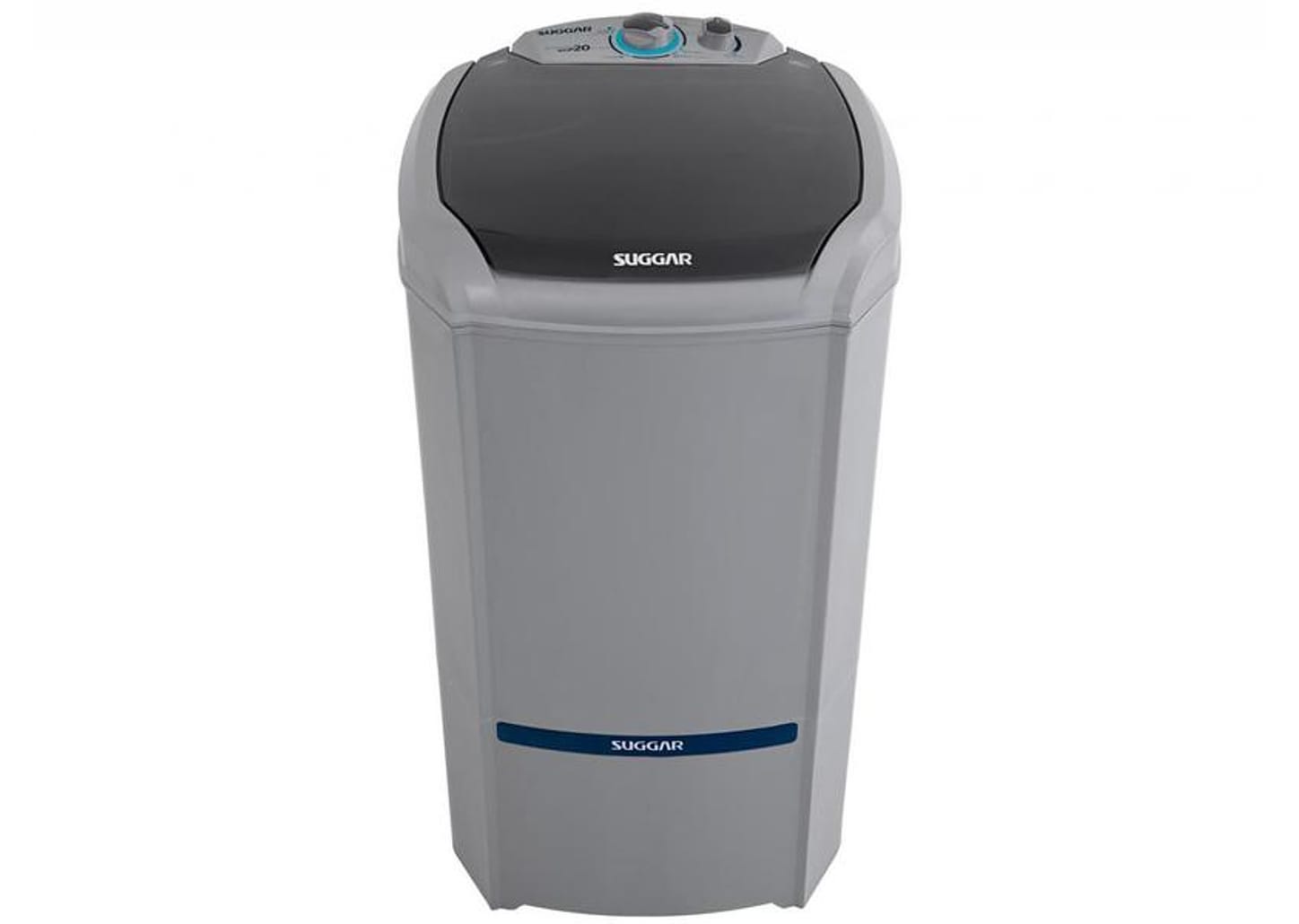 Lavadora de Roupas Suggar 20kg 6 Programas de Lavagem Prata LE2002PR