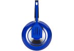 Frigideira Antiaderente Multiflon de Alumínio Color Azul 22cm com Espátula