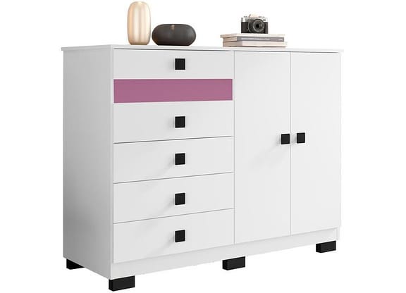 Cômoda 5 Gavetas 2 Portas Araplac Malu