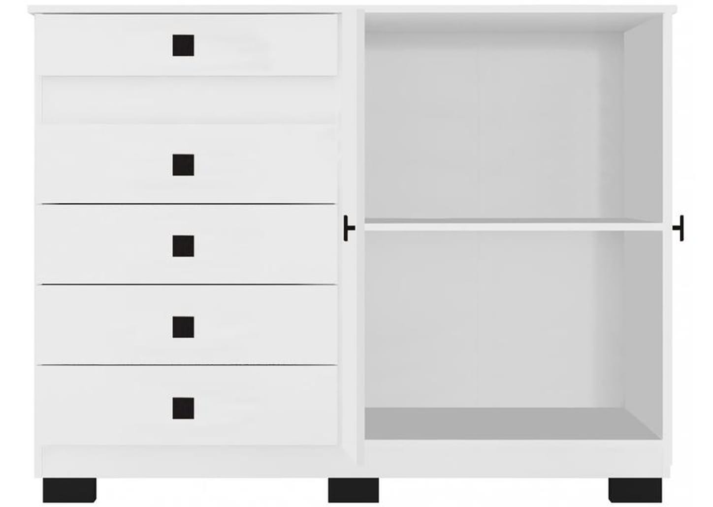 Cômoda 5 Gavetas 2 Portas Araplac Malu