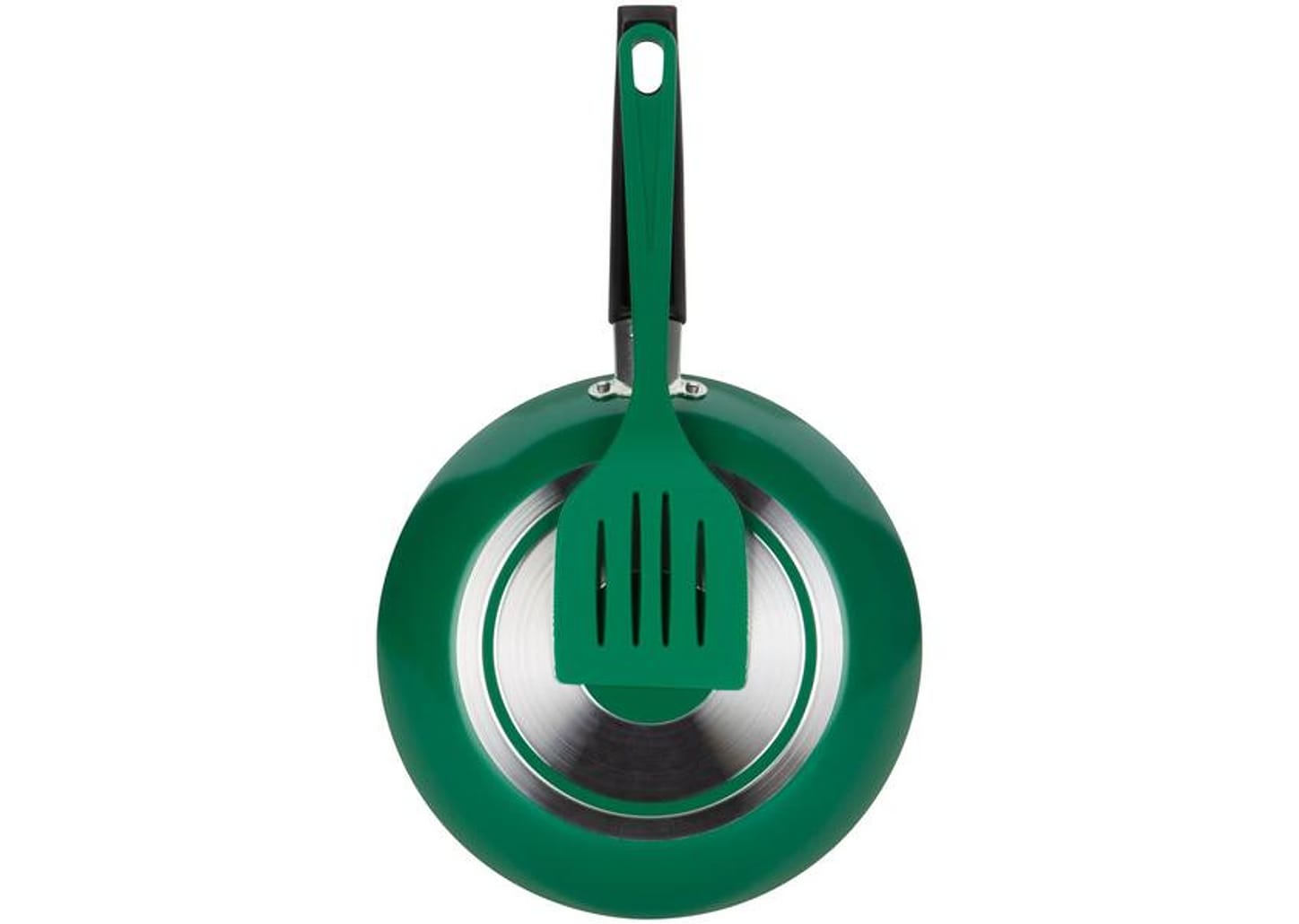 Frigideira Antiaderente Multiflon de Alumínio Color Verde 20cm com Espátula