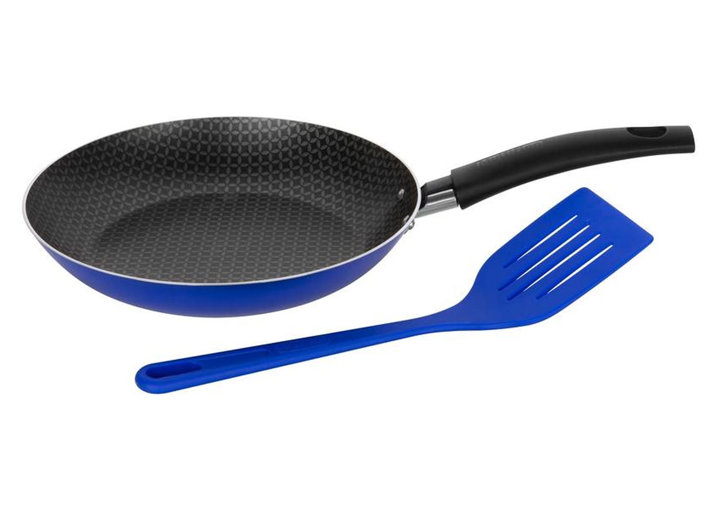 Frigideira Antiaderente Multiflon de Alumínio Color Azul 24cm com Espátula