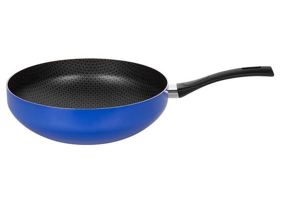 Frigideira Wok Antiaderente Multiflon de Alumínio Color Azul 28cm
