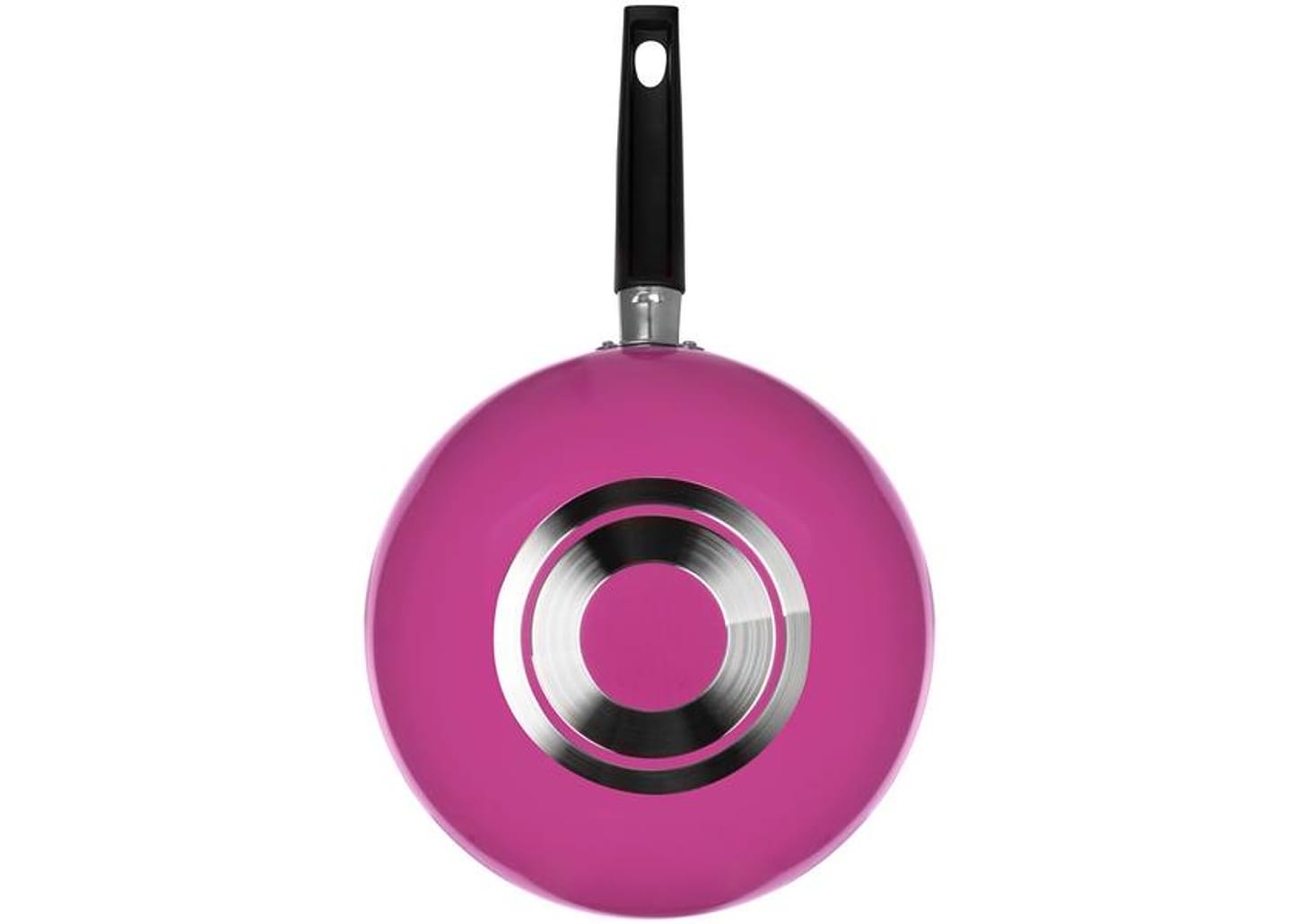 Frigideira Wok Antiaderente Multiflon de Alumínio Color Rosa 24cm