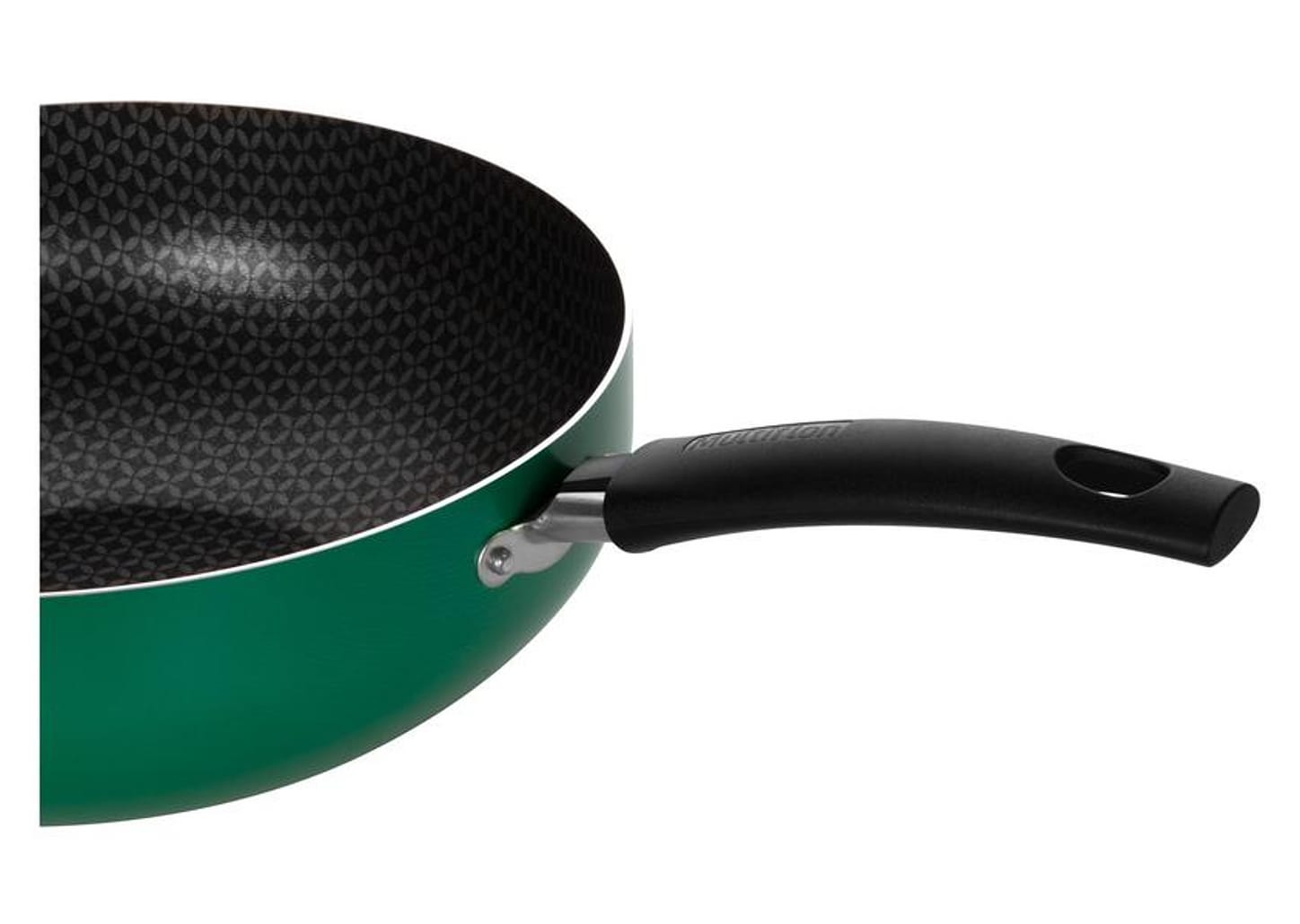 Frigideira Wok Antiaderente Multiflon de Alumínio Color Verde 24cm