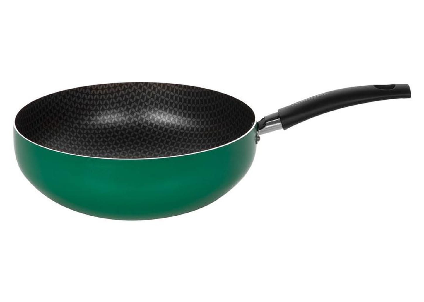 Frigideira Wok Antiaderente Multiflon de Alumínio Color Verde 24cm