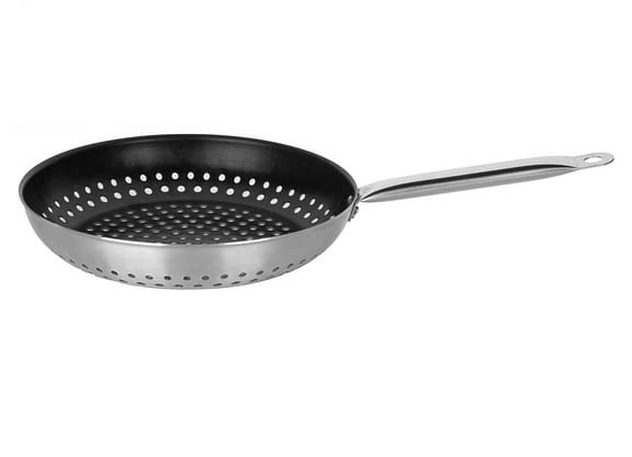 Frigideira Grill Antiaderente Multiflon Alumínio - Perfurada Profissional 32cm