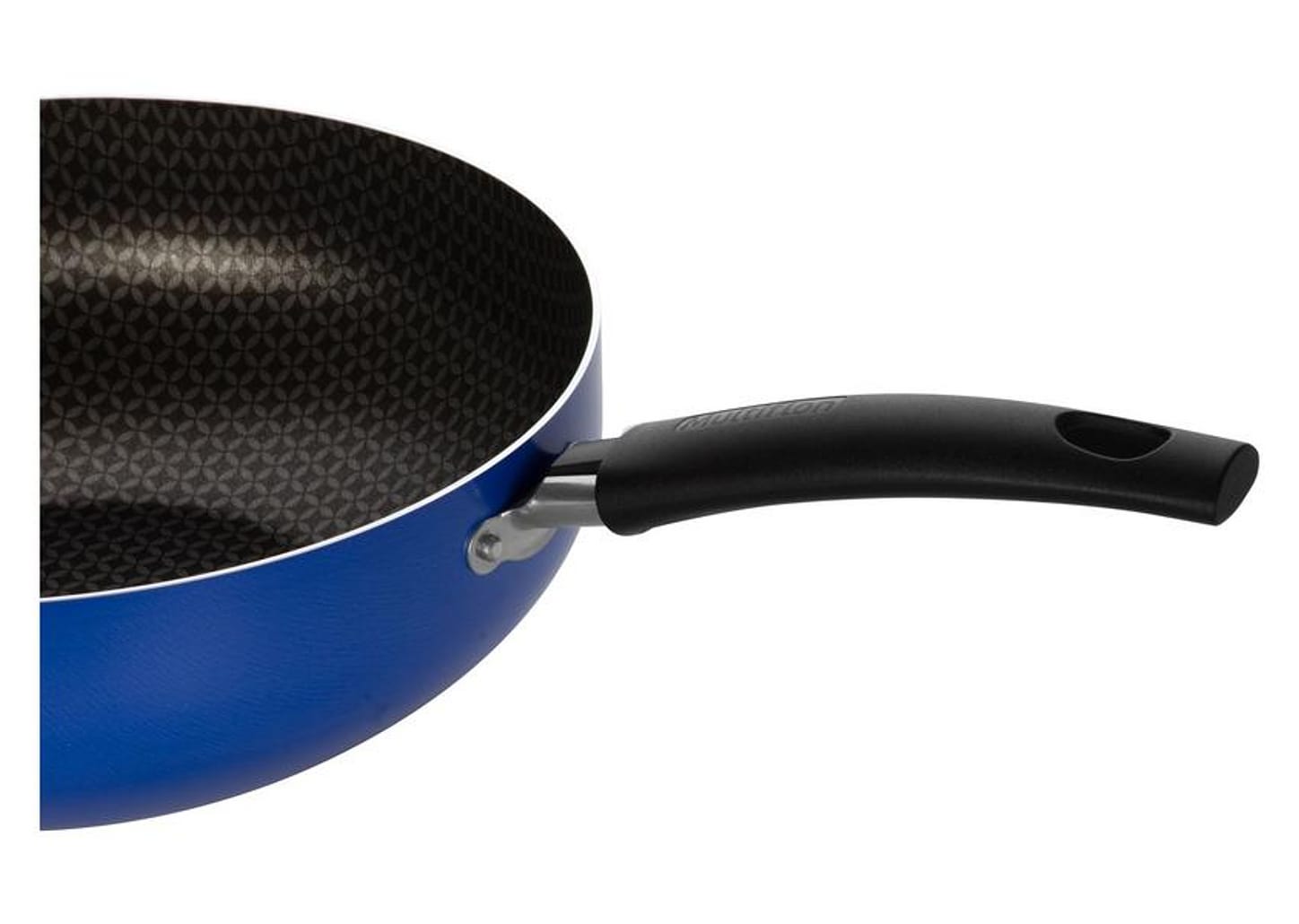 Frigideira Wok Antiaderente Multiflon de Alumínio Color Azul 24cm